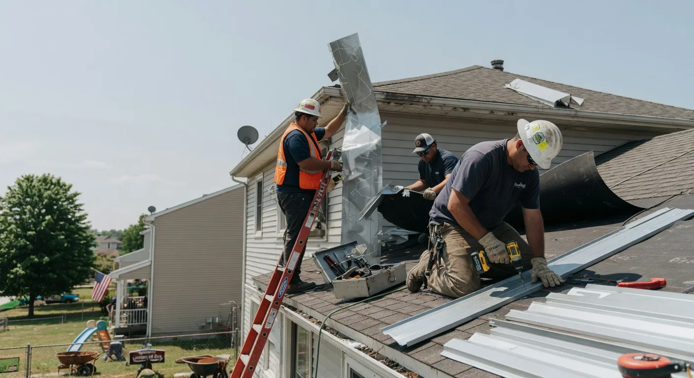 Storm Damage Metal Roof Repair in Rocky Comfort, MO
